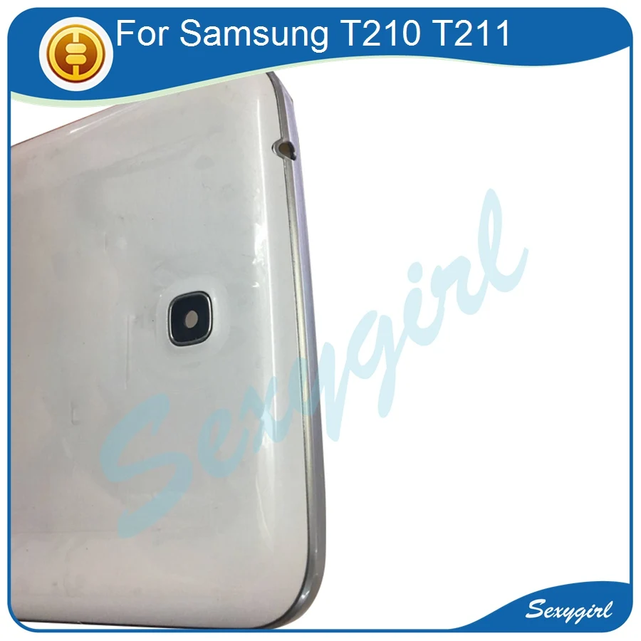 Для Samsung Galaxy SM T210 T211 T217 Задняя крышка батареи задняя дверь Корпус чехол запасные