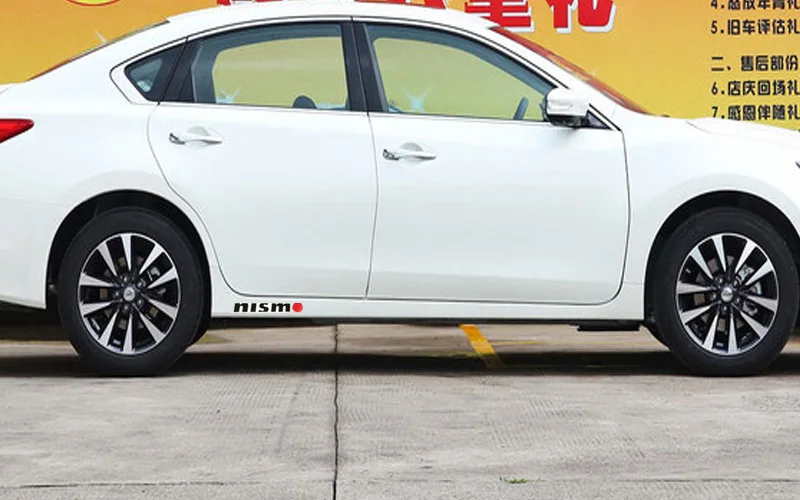 2 шт. nismo боковые зеркала автомобиля стикер внешней отделки Стикеры для Nissan Tiida Sunny
