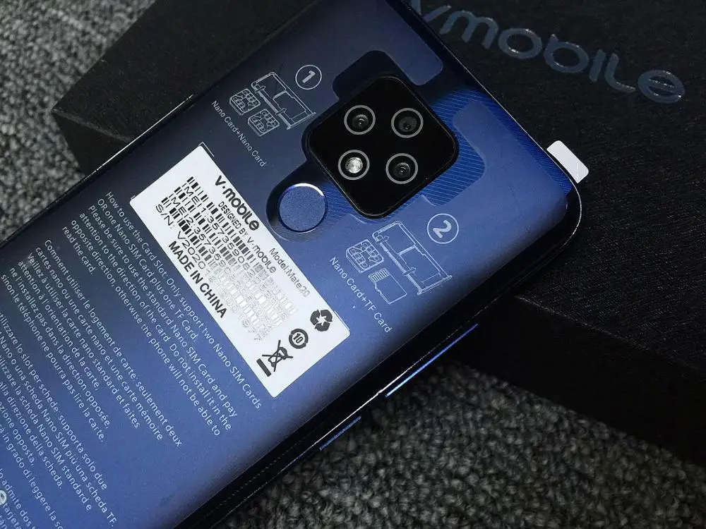 TEENO VMobile Mate 20 мобильный телефон Android 7 0 3 ГБ + 32 отпечаток пальца ID 5 84 "19:9 HD экран 4G
