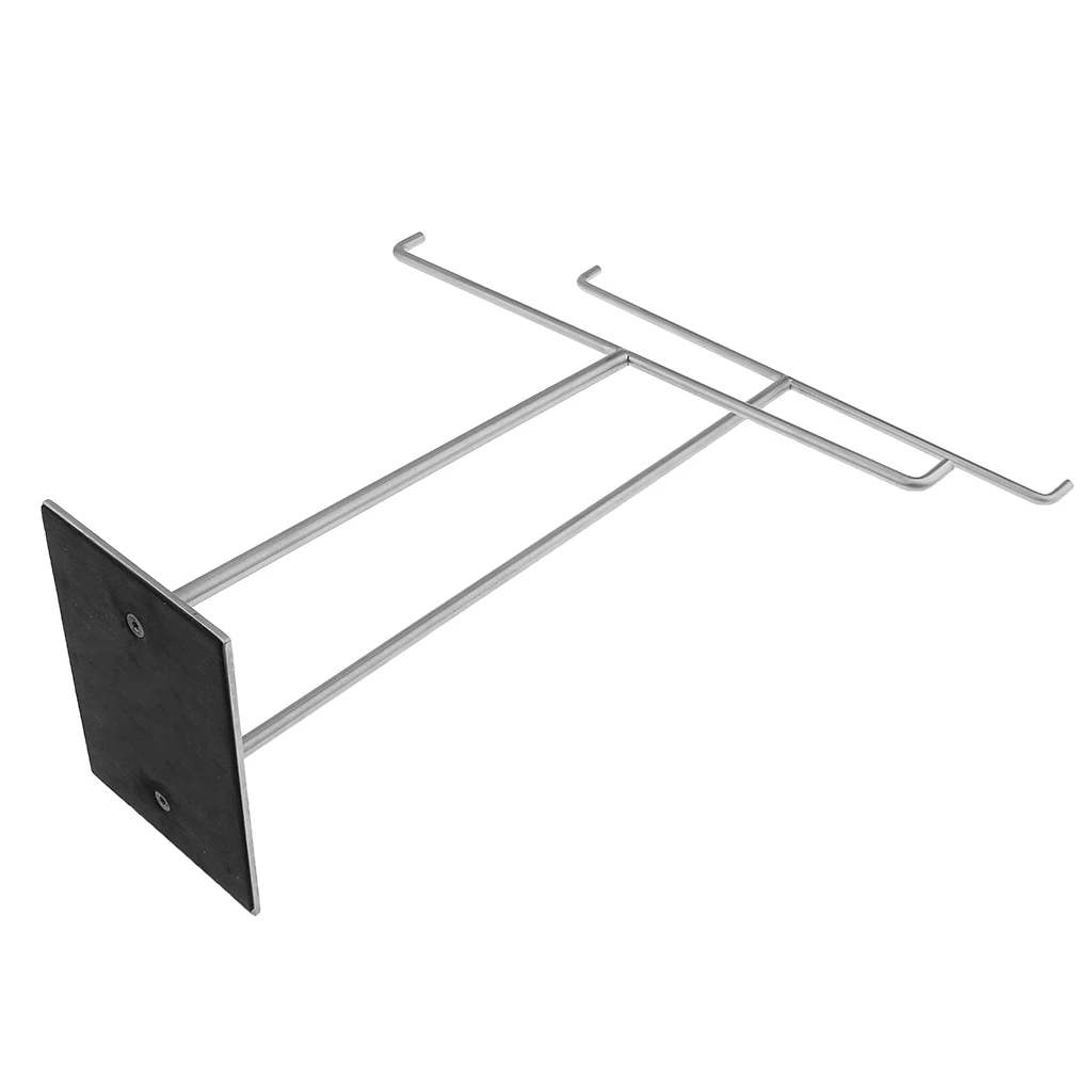 stainless steel retail store scarf display free stand holder bath hand towel rack organizer double bar rails free global shipping