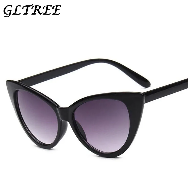 

GLTREE Fashion Owl Sunglasses Women Vintage Cat Eye Eyewear Brand Designer Retro Female Sun Glasses Oculos de sol UV400 G195