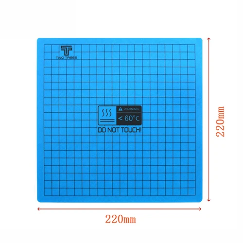 220x220mm Пленка для горячей кровати 235*235/310*310 мм Магнитная Платформа Горячая кровать стикер анти-деформация края высокая температура для CR10 CR-10S Ender 3 - Цвет: 220x220mm
