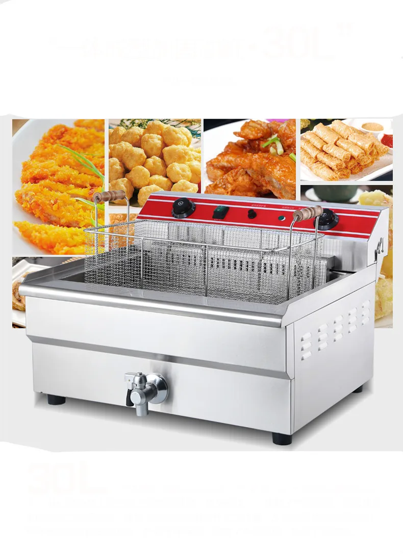 Электрическая Фритюрница коммерческая электрическая струйная печь фритюрница