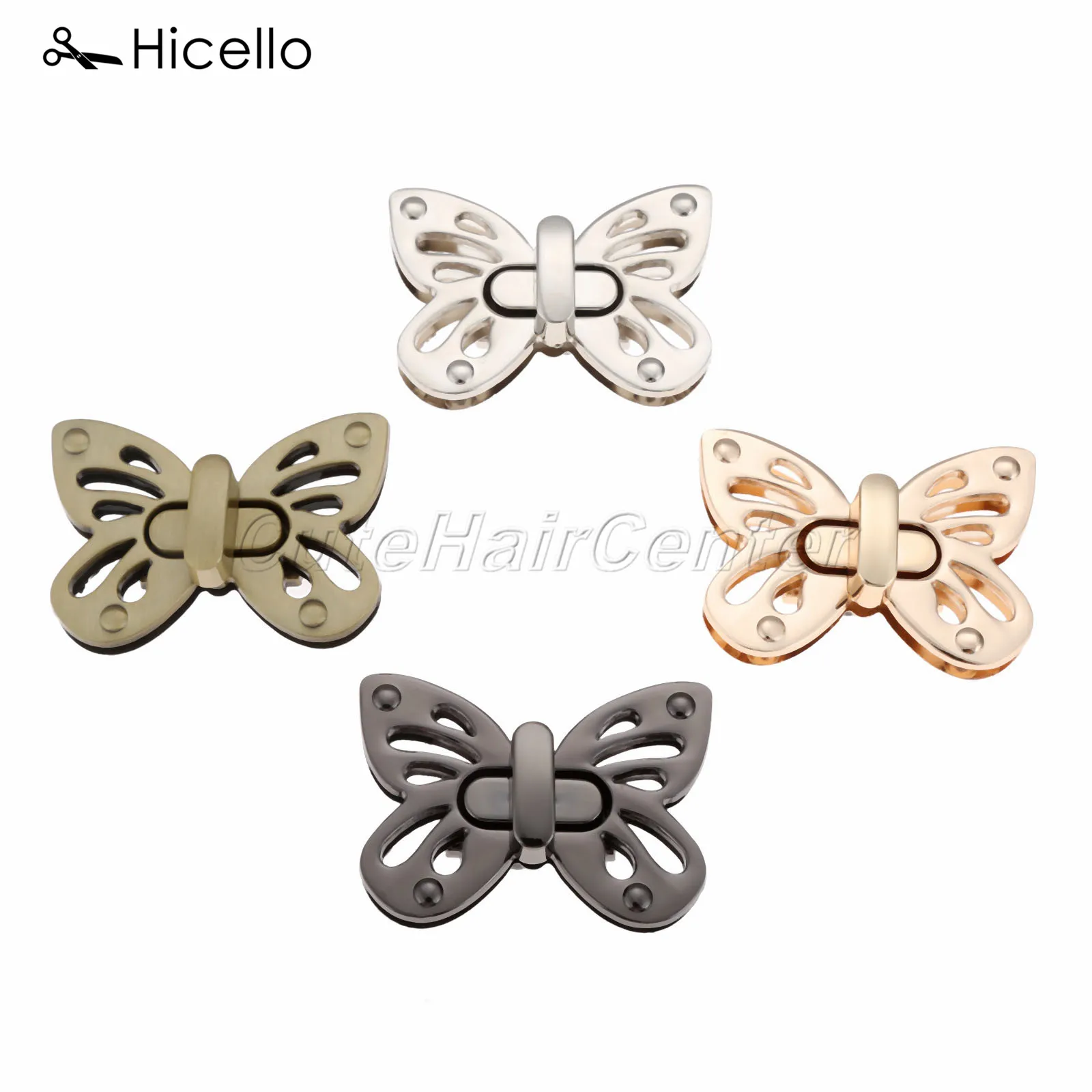 1 комплект металлический замок для сумки Бабочка насекомое сделай сам ремесло