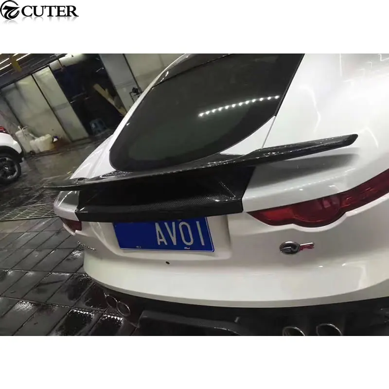 F-TYPE гоночная версия Углеродного Волокна кузова Комплект задний багажник спойлер крыло для Jaguar T-TYPE