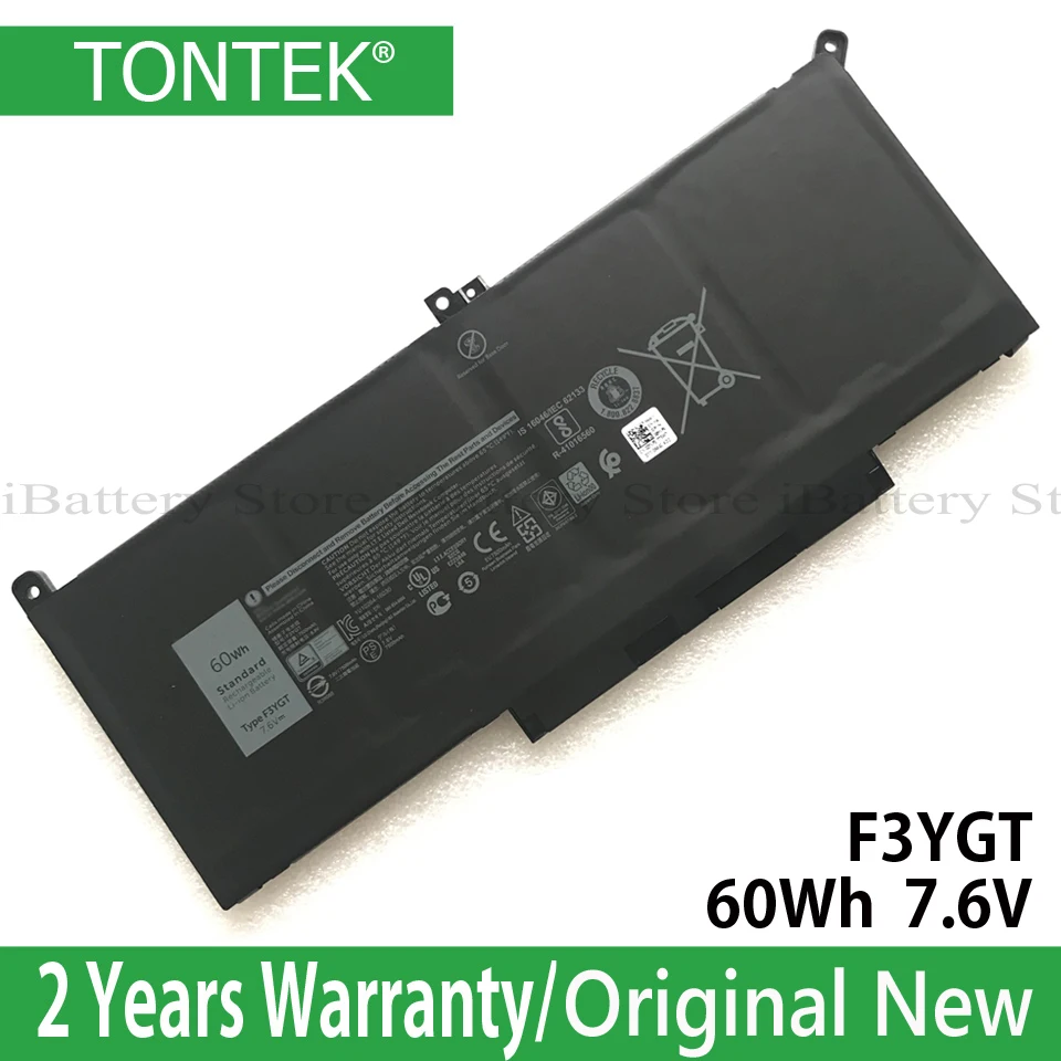 Genuine F3YGT Laptop Battery for Dell Latitude 12 7000 E7280 E7290 E7380 E7390 E7480 E7490 2X39G 7.6V 60WH | Компьютеры и офис