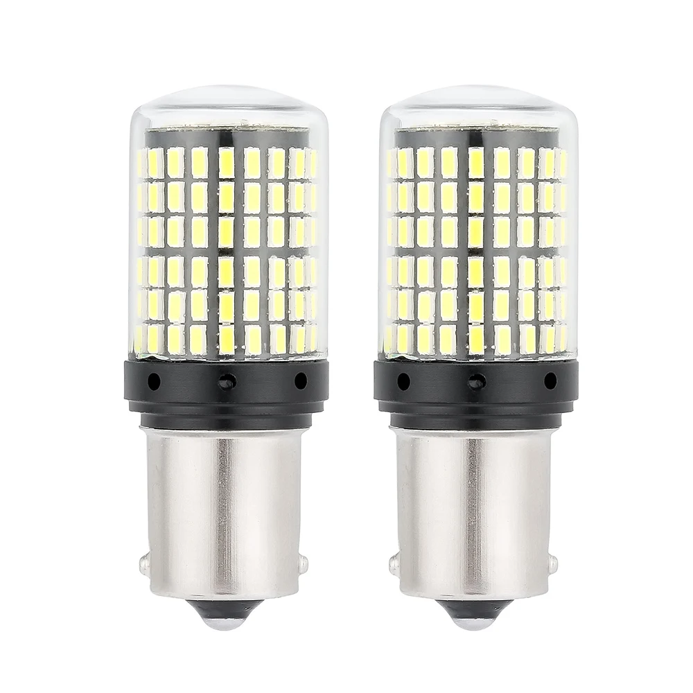 2 шт. светодиодный светильник 3014 1156 144SMD BA15S BAU15S PY21W с поворотным сигналом лампа Canbus