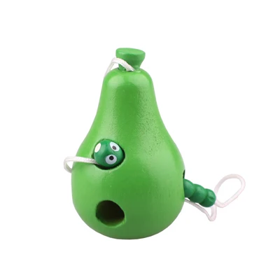 Pear Деревянный Образование Детские фрукты игрушечные лошадки продажи обучения нитки начать работу для детей укус красочные развива - Цвет: Pear