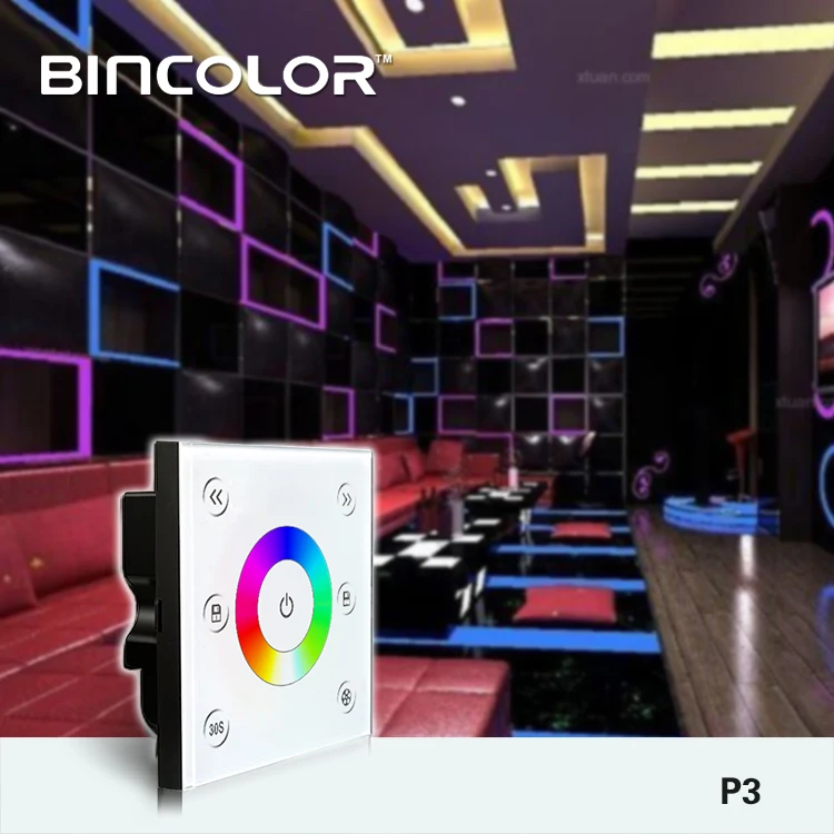DC12V 24V 3CH сенсорный Панель RGB Управление Диммер Smart RF беспроводной дистанционный