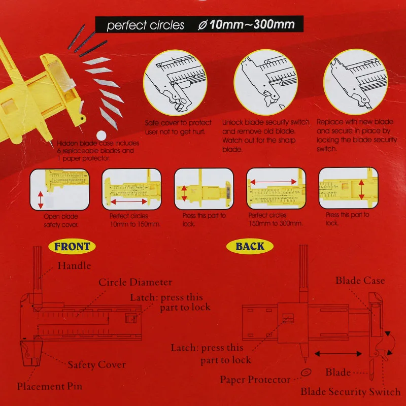 Циркуль с 9 морскими компасами круглый нож для нарезки лоскутного шитья сделай