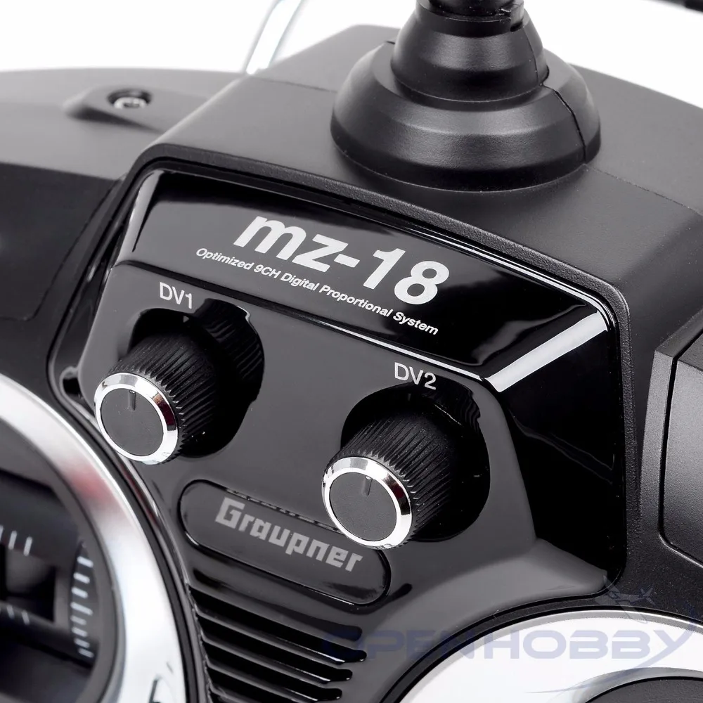 Граупнер MZ 18 плюс 9CH 2 4 г HOTT передатчик Цвет экран самолета дистанционного