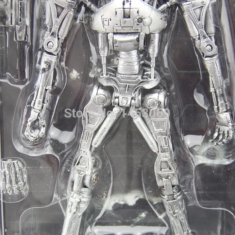 NECA Terminator 2 Судный день T-800 эндоскелет ПВХ фигурка робот игрушки " 18 см модель игрушки# ZJZ003