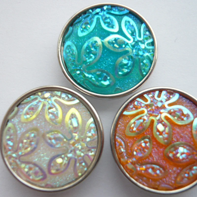 

50PCS/Lot 18mm Snap Interchangeable Ginger Snap Jewelry 8 Colors Snap Button Drop Shipping bt-495*50
