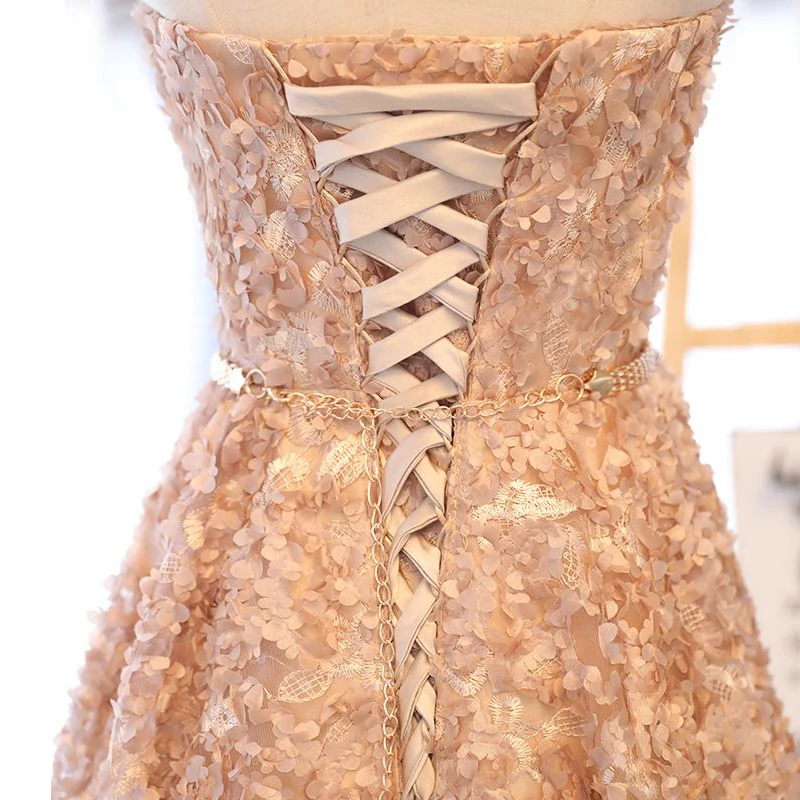 

LPTUTTI Strapless Appliques New Woman Social Festive Elegant Formal Prom Party Gowns Fancy Short Luxury Cocktail Dresses