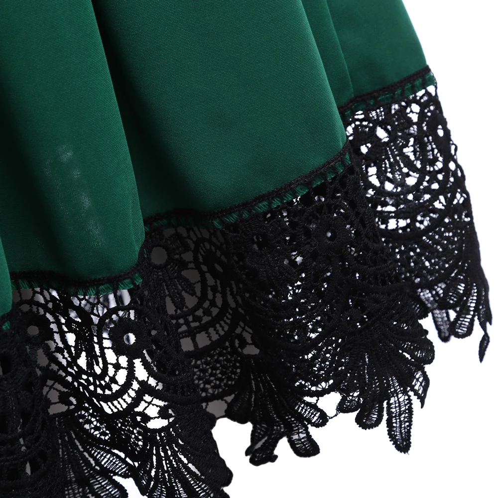 Женское платье с длинным рукавом VESTLINDA Осеннее облегающее кружевное А-силуэта