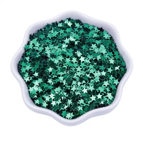 Christmas green 3 мм 5500 шт Звездные чешуйки радужного цвета ПВХ рассыпчатые блестки Сделай Сам Скрапбукинг Свадебный маникюр Конфетти украшения 13 цветов - Цвет: Christmas green