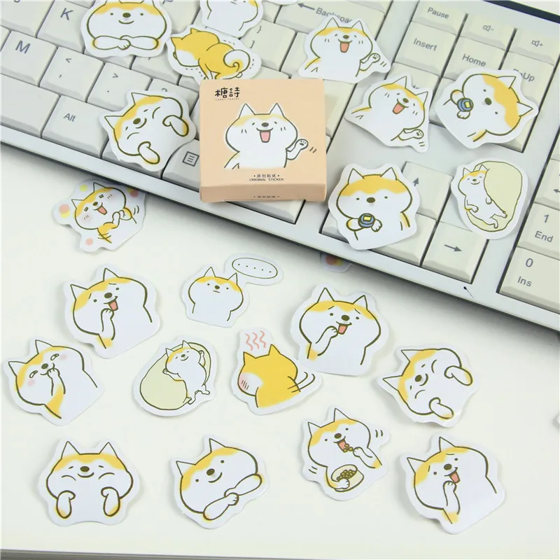 45 шт./лот милые собаки Декоративные DIY Дневник наклейки Kawaii планировщик для скрапбукинга липкие канцелярские принадлежности Escolar школьные принадлежности
