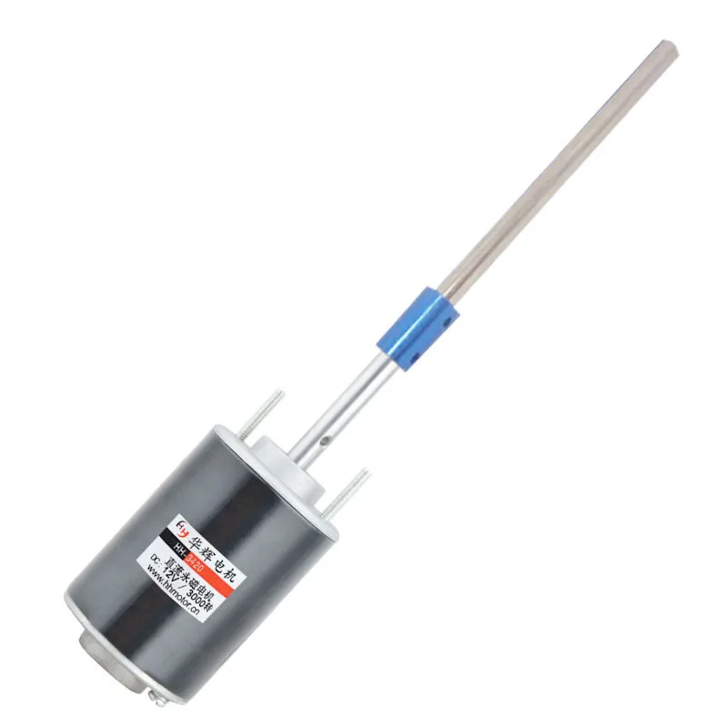 3420 30 W 12 V 24 V 3500-7000 об/мин двигатель постоянного тока с постоянным магнитом и длинный вал мотора для маленьких дрель кровать, маленькая мельница