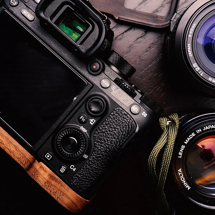 Грецкий орех деревянная рукоятка пластина Кронштейн для Sony a9 A7m3 A7RIII ILCE 7RM3 A7R