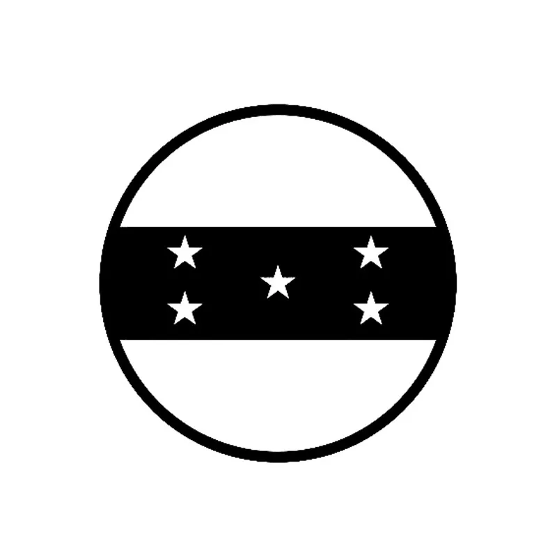 Круглый Honduran флаг модный виниловый для Авто/бампер/окно виниловая наклейка