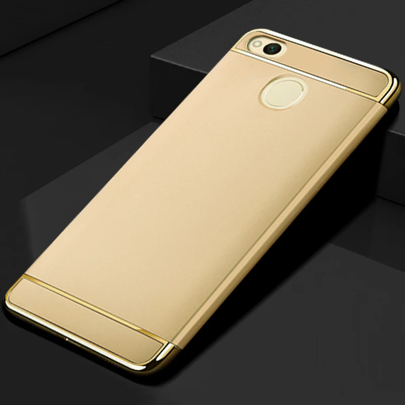 Роскошный Золотой жесткий пластиковый чехол для xiaomi redmi 4x pro redmi4 x 4 3 в 1