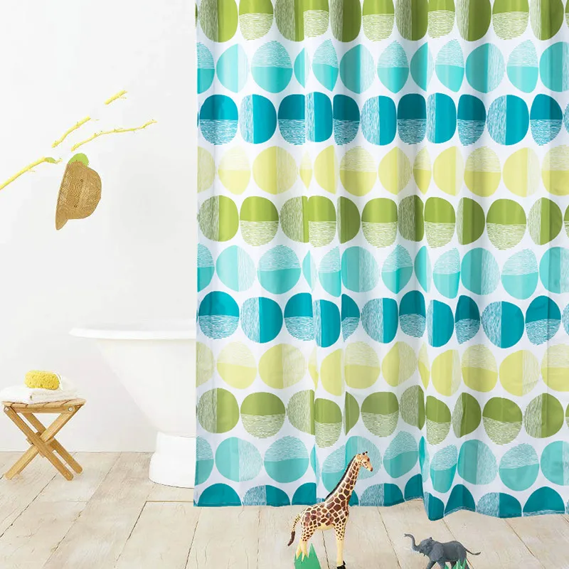 Душевая занавеска DUNXDECO для ванной комнаты быстросохнущая европейские яркие