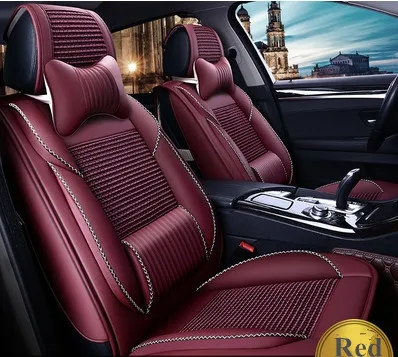 Wine red Высокое качество! Полный комплект чехлов для сидений автомобиля для Mazda 2- дышащие прочные экологически чистые чехлы на сиденья для Mazda 2 - Название цвета: Wine red