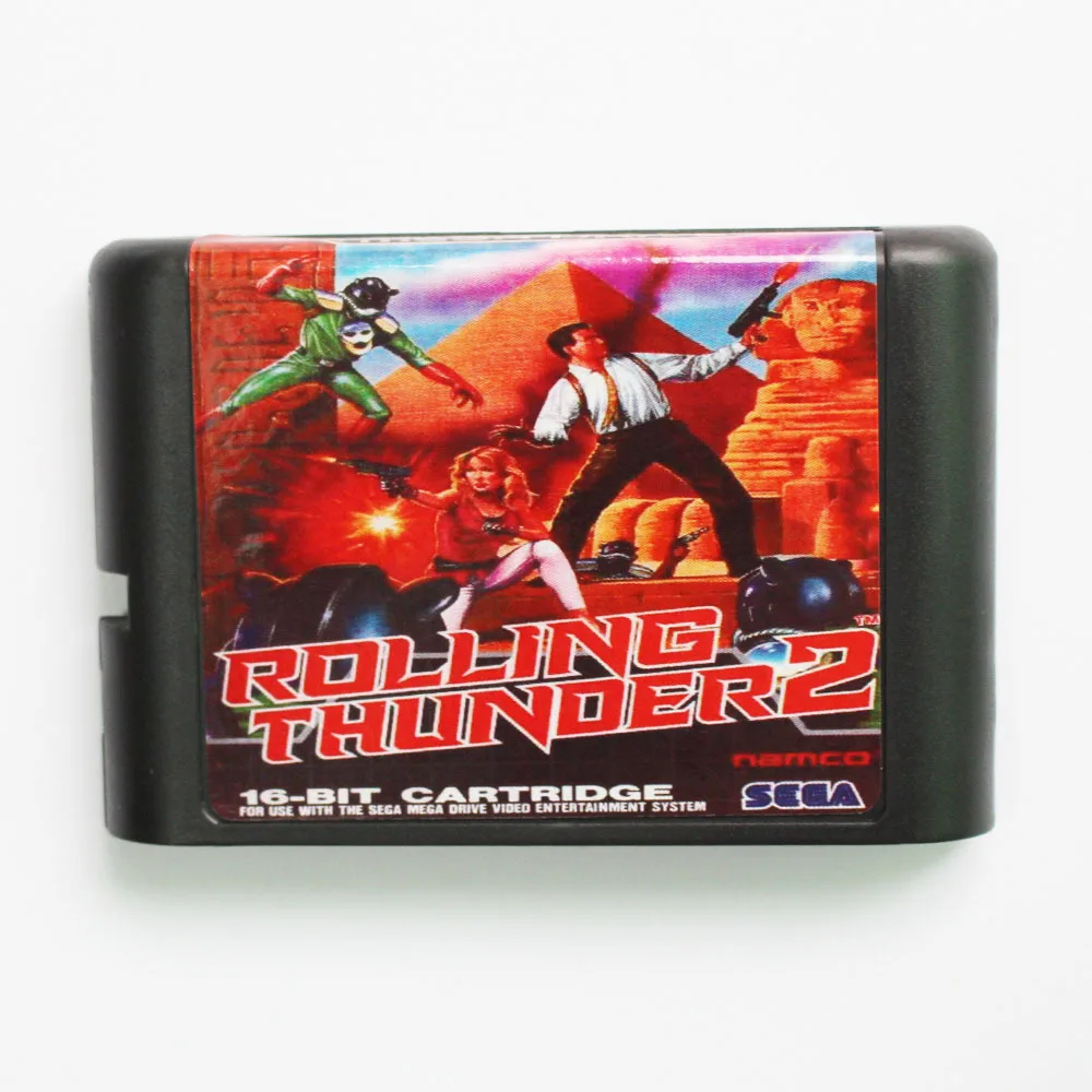 Игровая карта Rolling Thunder 2 16 bit MD для Sega Mega Drive Genesis|rolling thunder 2|16 bitrolling |