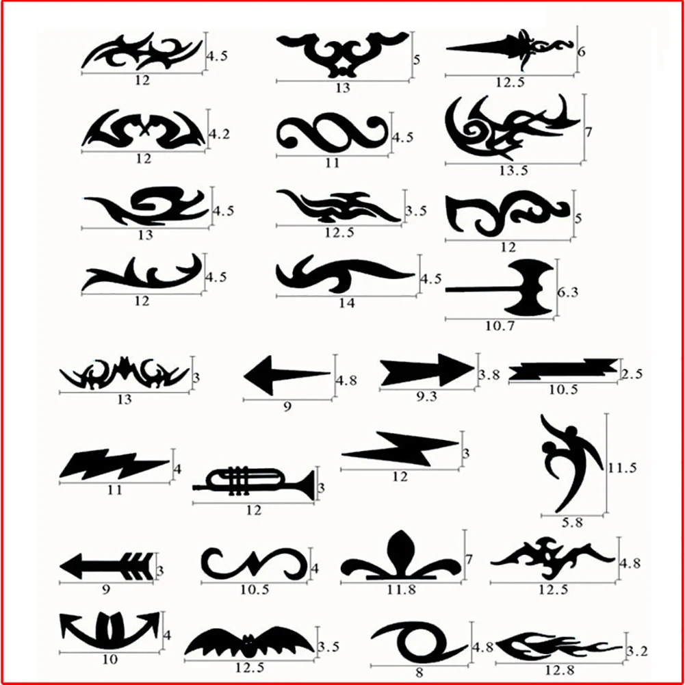 Новый дизайн волос шаблон татуировки трафареты и триммер Салон Парикмахерская DIY
