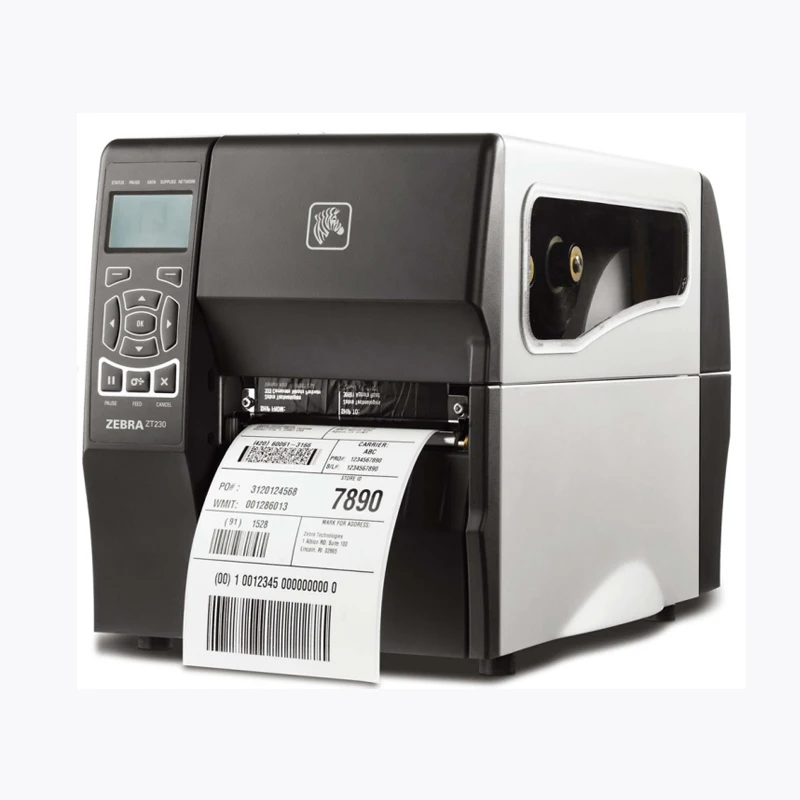 ZT230 industrial adhesive sticker printer with 300DPI &ampProfessional logistics barcode machine USB+Serial interface | Компьютеры и