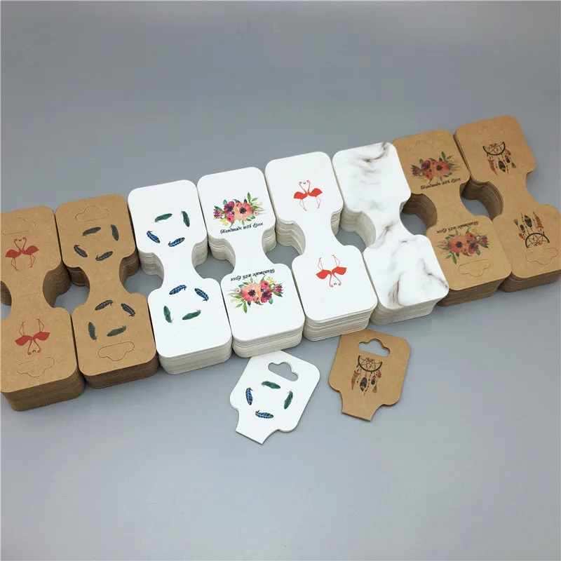 50 шт./лот 9x3 5 см ожерелье карточка Новое поступление крафт бумага печать