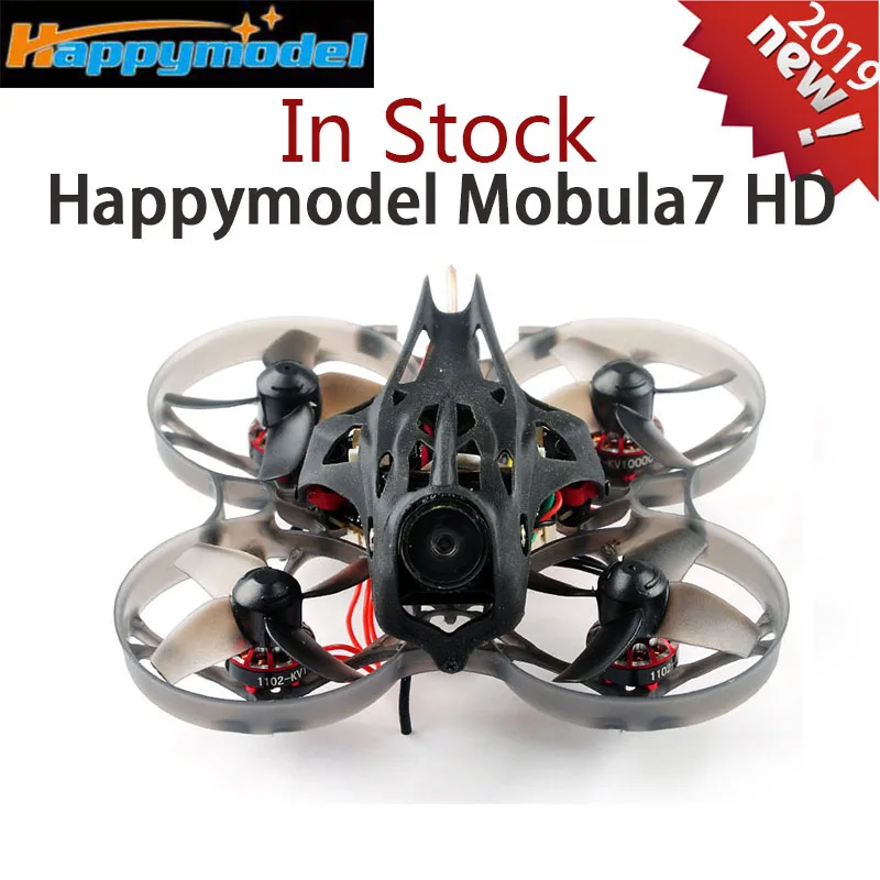 Квадрокоптер Happymodel Mobula7 HD 2 3S 75 мм Crazybee F4 Pro Whoop FPV гоночный PNP BNF w/ CADDX Turtle V2