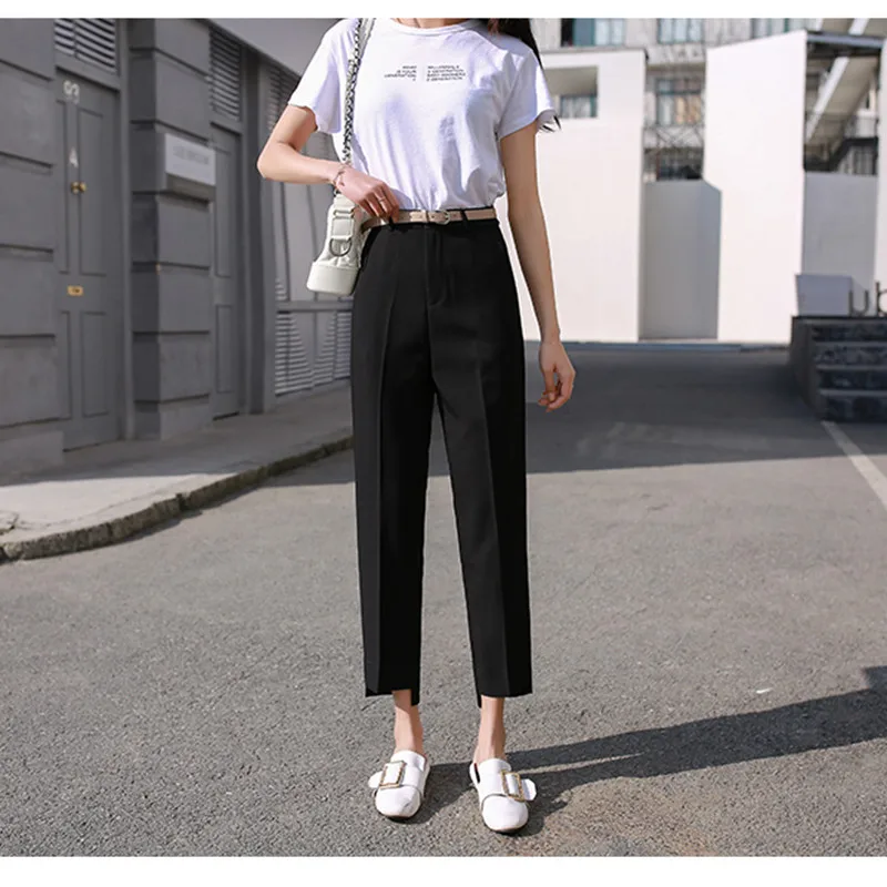 Деловые женские брюки большие размеры прямые в офисном стиле для работы новая