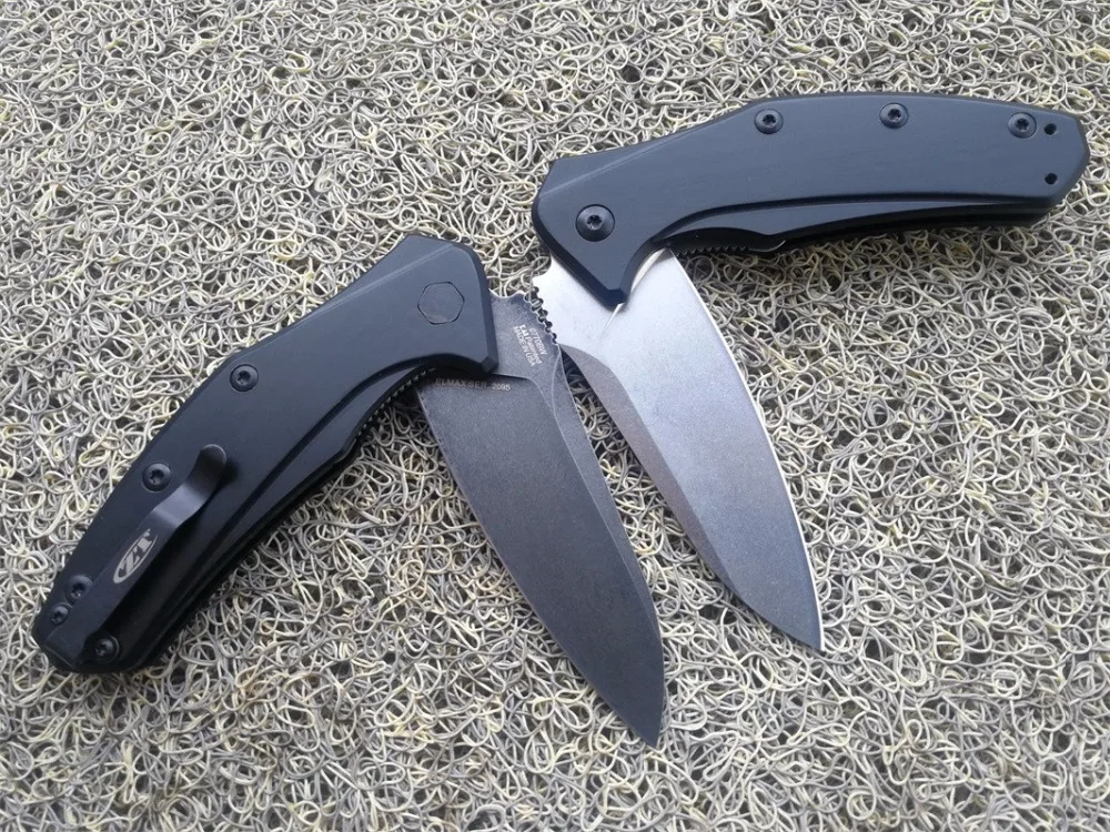 Высококачественный складной нож ZT0770 ELMAX каменная стирка 7075 алюминиевая ручка