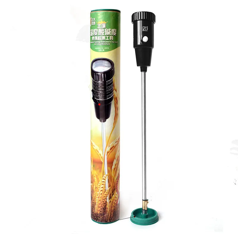 

High Precision Deep Soil PH Meter Plant Moisture Light Soil Detection Organic Fertilizer pH Tester Hydroponics Analyzer KS06