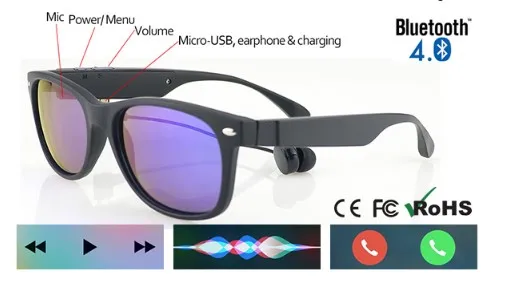 2017 Модная креативная Bluetooth 4 1 умная электроника беспроводная версия очки для