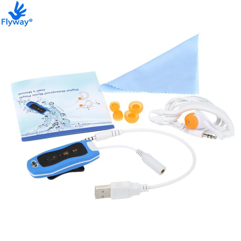 NICOT Water Resistant MP3 Music Player with IPX8 FM Radio for Swim Diving Sport Clip Players | Электроника