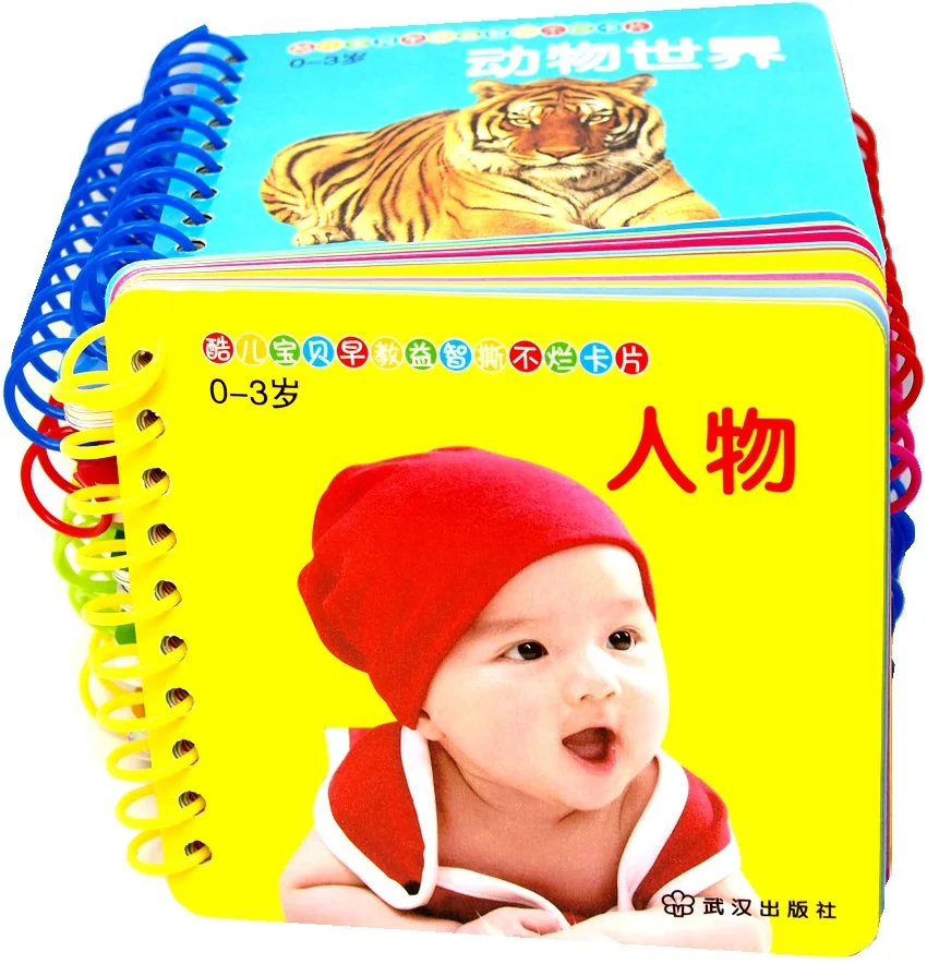 Детская книга pinyin история обучения китайские когнитивные бумажные карты детская