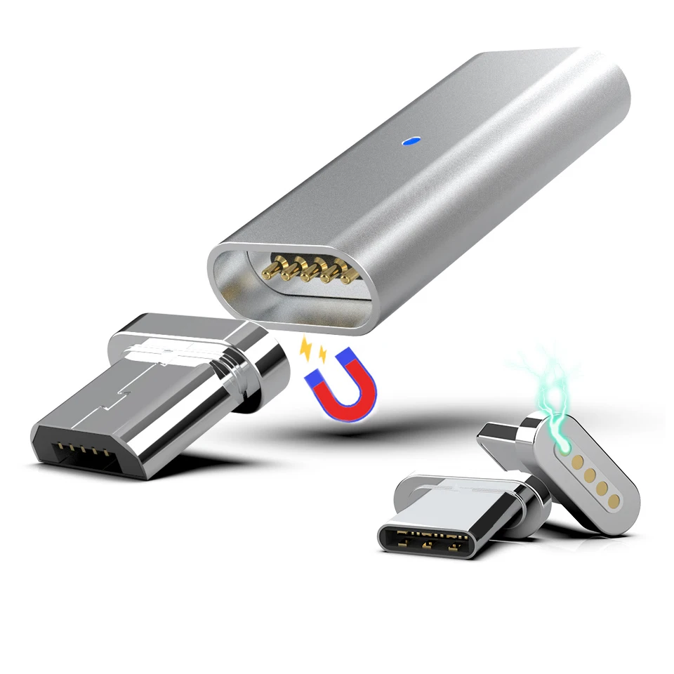 Магнитный разъем Micro USB Type C Usb-C магнитный Usb-адаптер кабель для быстрой зарядки Xiaomi