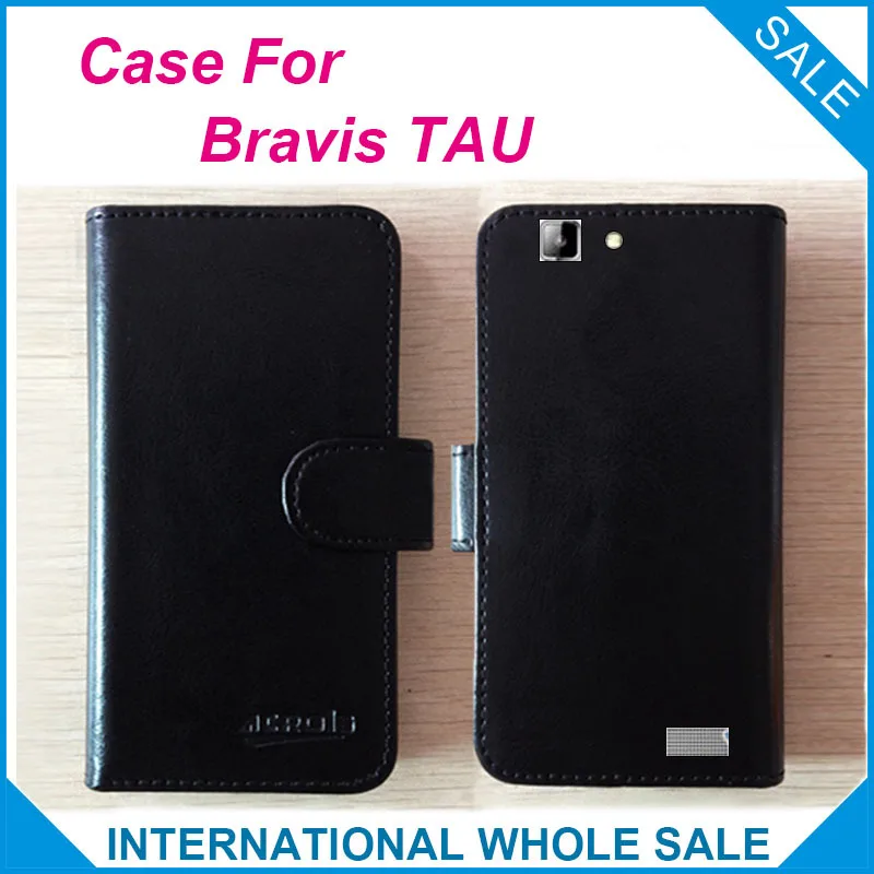 Лидер продаж! 2016 Bravis TAU чехол Высокое качество Заводская цена раскладной кожаный