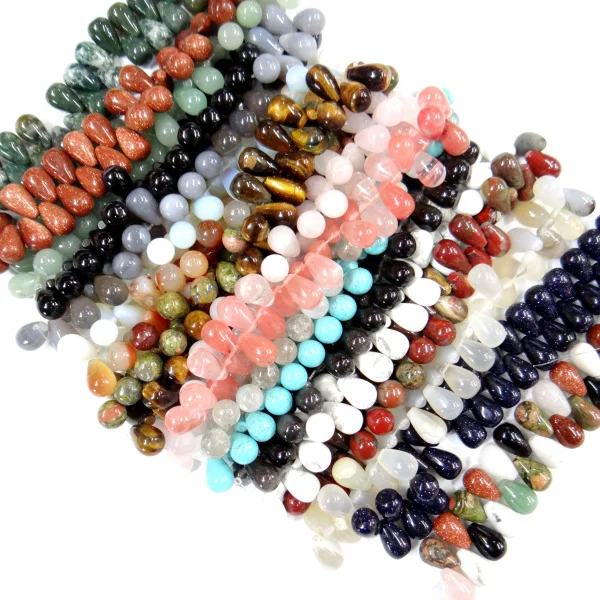 10*12 мм natuursteen Rozenkwarts agaat Opaal Facet прокладка для капель воды kralen voor Diy Sieraden Maken нарукавная повязка 30 шт.