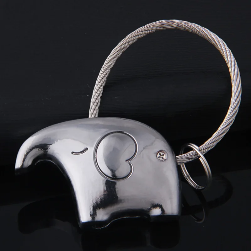 Слон пару брелок для любителей подарок подвеска Key Holder цепи Брелок ключей