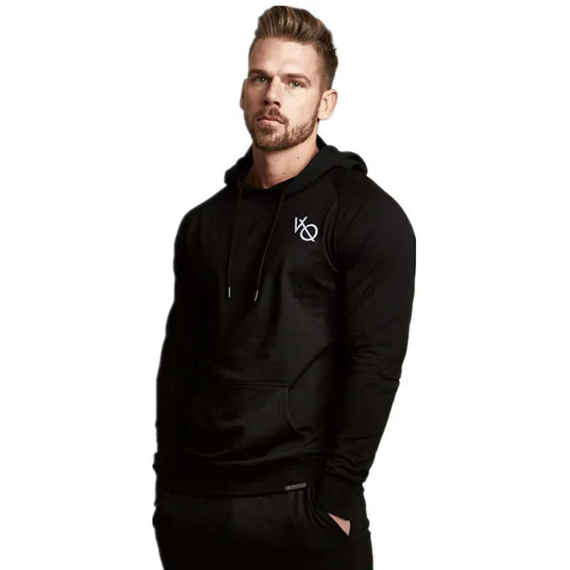 Мужская модная повседневная толстовка с капюшоном и надписью удобная дышащая