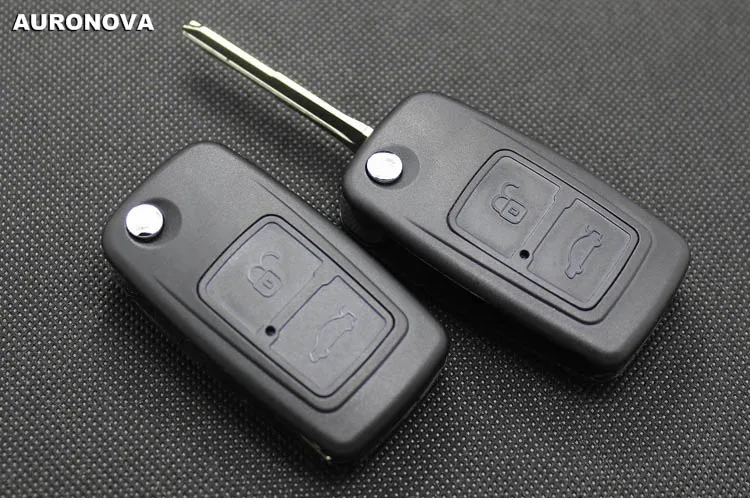 Auronva флип складной ключ оболочки для Chery A3 A5 Fulwin 2 Cowin 1 2 3 Tiggo E5 Riich X1 чехол для дистанционного ключа от машины Тип 2
