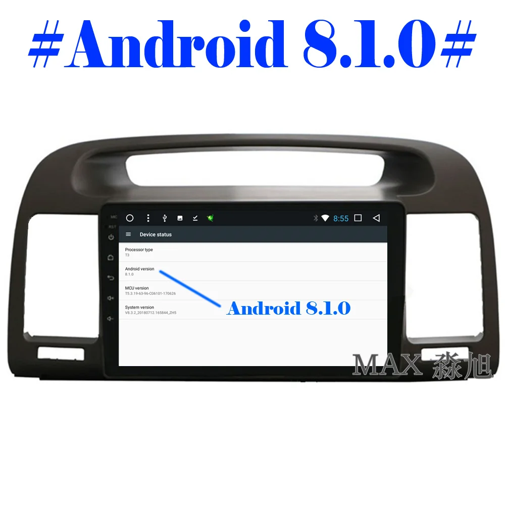 MAX GPS навигационная система Android 8.1.0 Автомобильный DVD плеер для Toyota Camry 2002 2003 2004 2005