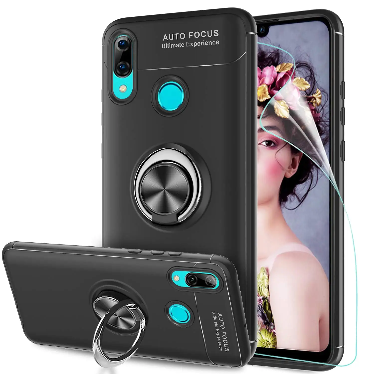 Чехол для Huawei Y6 Y7 Y9 Prime P Smart Plus Y5 2019 Y7P Y6P чехол подставка Honor 8A 8C 7C 7A Nova 7 6 Pro Ring