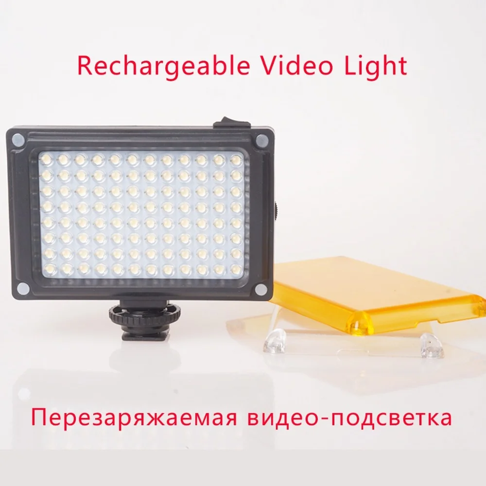 112 светодиодный затемнения видео свет аккумуляторная Panal (белый и теплый свет) для