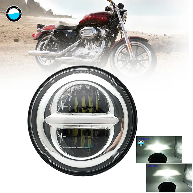 5,75 дюймов светодиодный налобный фонарь для Dyna Sporter Street Bob FXDB 5 3/" с белым ДХО