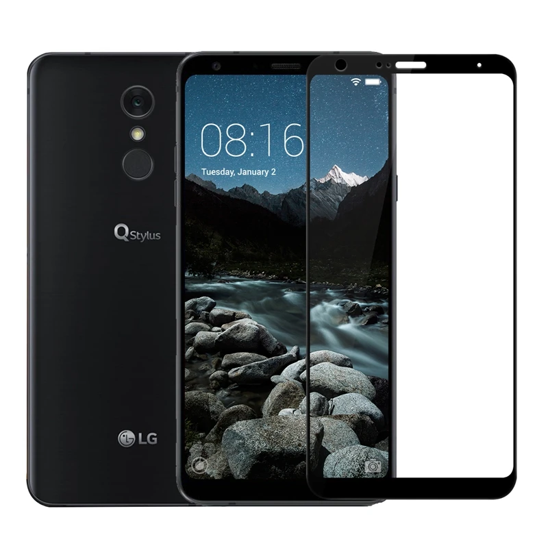 Закаленное стекло с полным покрытием для LG Q Stylus 6 2 дюйма Защита экрана Plus +
