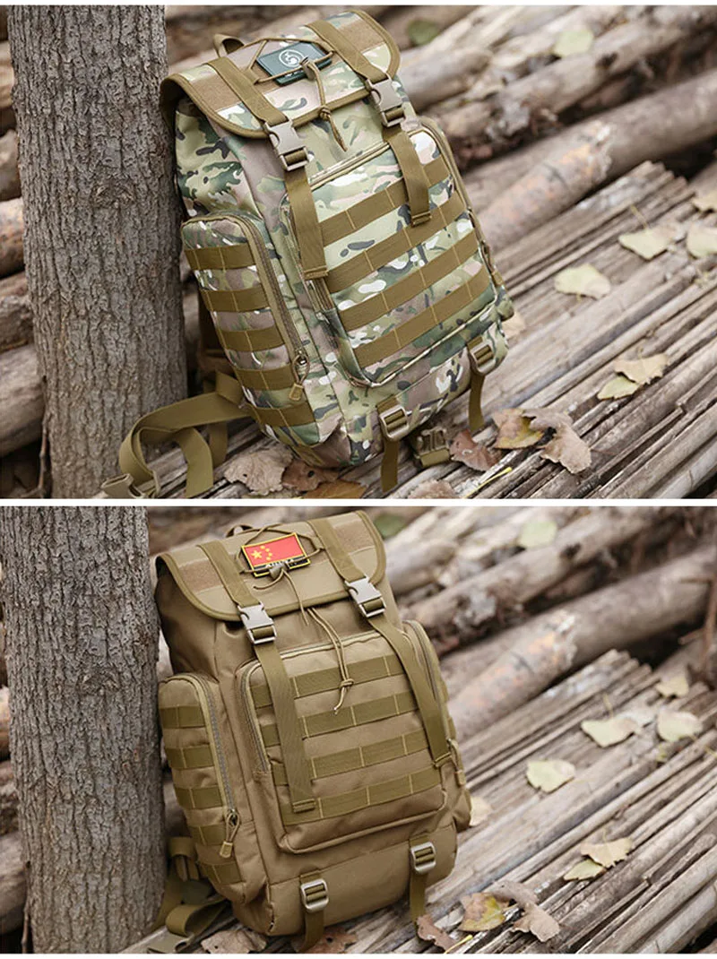 40L мужской женский тактический военный рюкзак походный рюкзак Molle сумка для путешествий на открытом воздухе спортивные рюкзаки школьный водонепроницаемый XA375WA
